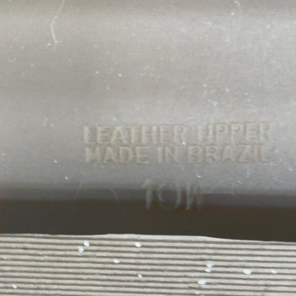 MARKON Women's Tan Leather Knee-High Boots Lace-Up Back Low Heel Size - Picture 8 of 11